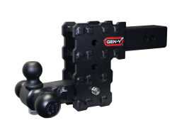 Gen Y Hitch - Phantom X 2.5 Inch Solid Shank 5 Inch Drop 1.6K TW 16K Hitch & GH-052 Tri-Ball Mount Gen Y Hitch - Image 2
