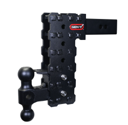 Gen Y Hitch - Phantom X 2.5 Inch Solid Shank 10 Inch Drop 1.6K TW 16K Hitch & GH-051 Dual-Ball & GH-032 Pintle Lock Gen Y Hitch - Image 2