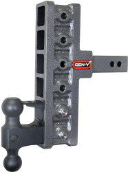 Gen Y Hitch - Mega Duty 2 Inch Offset Shank 5 Inch Rise, 7.5 Inch Drop 2K TW 16K Hitch & GH-051 Dual-Ball & GH-032 Pintle Lock Gen Y Hitch - Image 1