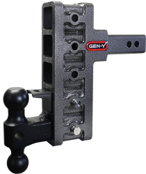 Gen Y Hitch - Mega Duty 2 Inch Offset Shank 2.5 Inch Rise 7.5 Inch Drop 2K TW 16K Hitch & GH-051 Dual-Ball & GH-032 Pintle Lock Gen Y Hitch - Image 1