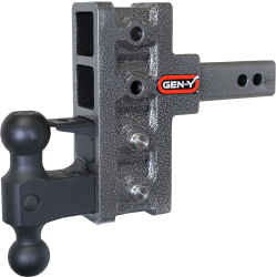 Gen Y Hitch - Mega Duty 2 Inch Offset Shank 2.5 Rise, 5 Inch Drop 2K TW 16K Hitch & GH-051 Dual-Ball & GH-032 Pintle Lock Gen Y Hitch - Image 1