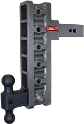 Gen Y Hitch - Mega Duty 2.5 Inch Offset Shank 3 Inch Rise, 12 Inch Drop 3.5K TW 32K Hitch & GH-0161 Dual-Ball Gen Y Hitch - Image 1