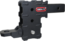 Gen Y Hitch - Phantom Series- 2 Inch Hollow Shank, 3 pocket 4.5 Inch Drop, 5k Towing, .5K TW With GH-102541 Ball Mount & GH-102359 Pin And Clip Gen Y Hitch - Image 2