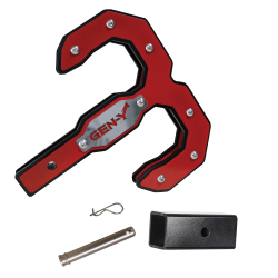 Gen Y Hitch - Hulk 2.0 Tow Hook 16K 2 Inch Shank Black/Red with GH-007-1 Reducer Sleeve, GH-099 Pin & GH-011 Clip Gen Y Hitch - Image 2