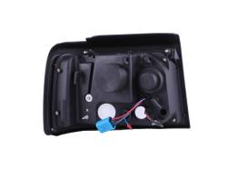 ANZO USA - Headlight Set Projector w/Halo Clear Lens Chrome Housing Pair W/Side Marker And Parking Lights Ford Bronco/F-150/F-250 1992-1996, Ford F-250 HD 1997, Ford F-350 1992-1998 ANZO USA - Image 2