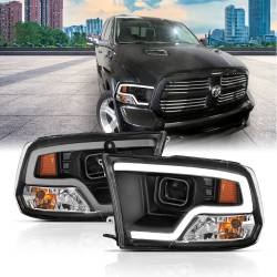 ANZO USA - Projector Headlights Plank Style Design BlackRam 1500/2500/3500 2011-2018 ANZO USA - Image 1