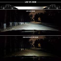 ANZO USA - LED Projector Headlights LED Projector Plank Style Switchback H.l Halo Chrome Amber (Oe Style)Ram 1500/2500/3500 2011-2018 ANZO USA - Image 2