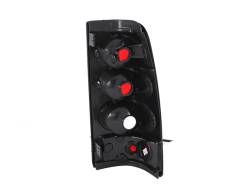 ANZO USA - Tail Light Set Clear/Red Lens Carbon Housing Pair Does Not Fit 3500 Series Or Stepside Models Chevrolet Silverado 1500/1500 HD/2500 HD/3500 2003-2007, 2500 2003-2006 ANZO USA - Image 2