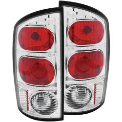 ANZO USA - Tail Light Set Clear Lens Chrome Housing Pair Dodge Ram 1500 2002-2006, 2500/3500 2003-2006 ANZO USA - Image 1