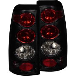 ANZO USA - Tail Light Set Dark Smoke Lens Pair Does Not Fit 3500 Series Or Stepside Models Chevrolet Silverado 1500/2500 1999-2002, 1500 HD/2500 HD/3500 2001-2002, GMC Sierra 1500 1999-2007, 1500 HD/2500 HD 2001-2007, 2500 1999-2004 ANZO USA - Image 1