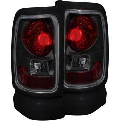 ANZO USA - Tail Light Set Dark Smoke Lens Pair Dodge Ram 1500 1994-2001, 2500/3500 1994-2002 ANZO USA - Image 1