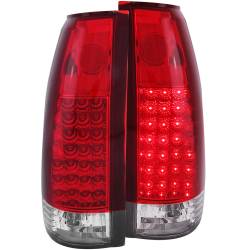 Tail Light Set LED Red/Clear Lens G2 Pair Chevy/GMC/Cadillac Trucks/SUVs 1988-2000 ANZO USA