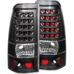 Tail Light Set LED Clear Lens Black Housing Pair This Housing Has 4 Socket Ports Chevrolet Silverado 1500/1500 HD/2500 HD/3500 2003-2007, 2500 2003-2006 ANZO USA