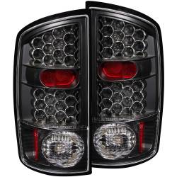 ANZO USA - Tail Light Set LED Clear Lens Black Housing Pair Dodge Ram 1500 2002-2006, 2500/3500 2003-2006 ANZO USA - Image 1