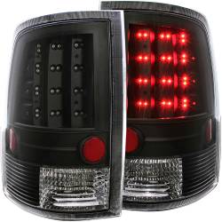 ANZO USA - Tail Light Set LED Clear Lens Black Housing Pair Does Not Fit Models With Stock LED Tail Lights Ram 1500/2500/3500 2009-2018 ANZO USA - Image 1