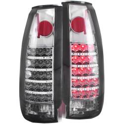 Tail Light Set LED Smoke Lens Pair Chevy/GMC/Cadillac Trucks/SUVs 1988-2000 ANZO USA