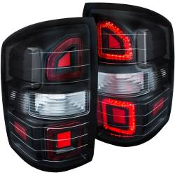 ANZO USA - Tail Light Set LED Clear Lens Black Housing G2 Pair GMC Sierra 1500/2500 HD 2014-2015 ANZO USA - Image 1