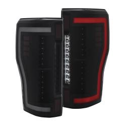 Tail Light Set LED Black Smoked Lens Pair Ford F-250 Super Duty/F-350/F-450 Super Duty 2017-2019 ANZO USA