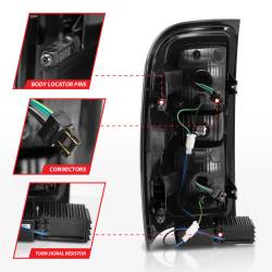 ANZO USA - Tail Light Led Taillights Smoke W/ Sequential Chevrolet Silverado 1500/2500 2014-2018, 2500 HD/3500 HD 2014-2019, 3500 2015-2018, GMC Sierra 3500 HD 2015-2019 ANZO USA - Image 5