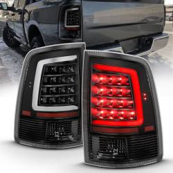 ANZO USA - Tail Light Set LED Black Housing Clear Lens PairRam 1500/2500/3500 2011-2018 ANZO USA - Image 1