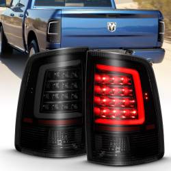 ANZO USA - Tail Light Set LED Black Housing Smoke Lens PairRam 1500/2500/3500 2011-2018 ANZO USA - Image 1