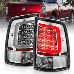 ANZO USA - Tail Light Set LED Chrome Housing Clear Lens PairRam 1500/2500/3500 2011-2018 ANZO USA - Image 1