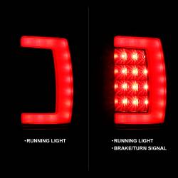 ANZO USA - Tail Light Set LED Black Housing Clear Lens Pair Dodge Ram 1500 1994-2001, 2500/3500 1994-2002 ANZO USA - Image 2