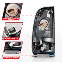 ANZO USA - Tail Light Set LED Black Housing Clear Lens Pair Ford F-250 Super Duty/F-350/F-450/F-550 Super Duty 2008-2016 ANZO USA - Image 5