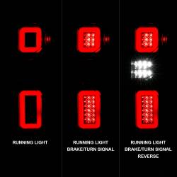 ANZO USA - Tail Light Set LED W/ Light Bar Style Sequential Black Housing Smoke Lens Pair Chevrolet Silverado 1500/2500 HD/3500 HD 2019-2023, 1500 LTD 2022 ANZO USA - Image 2