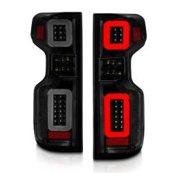 ANZO USA - Tail Light Set Black Housing Smoke Lens Pair LED W/ Light Bar Style Sequential Chevrolet Silverado 1500/2500 HD/3500 HD 2019-2023, 1500 LTD 2022 ANZO USA - Image 7