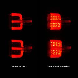 ANZO USA - Tail Light Set LED Black Housing Clear Lens Pair Will Not Work On Factory LED Tail Light For Gmc Sierra Dually Models Chevrolet Silverado 1500 2014-2018, 2500 HD/3500 HD 2015-2019, GMC Sierra 3500 HD 2015-2019 ANZO USA - Image 3