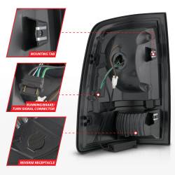 ANZO USA - Tail Light Set Sequential LED Black Housing Clear Lens PairRam 1500/2500/3500 2011-2018 ANZO USA - Image 5