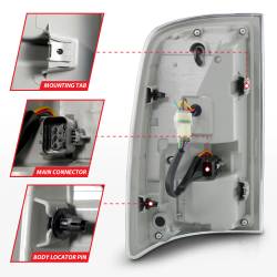 ANZO USA - Tail Light Set LED Tail Lights Black Clear Lens W/Assembly Sequential LED Turn Signal Black Housing Pair Dodge Ram 1500/2500/3500 2009-2018 ANZO USA - Image 5