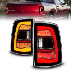 ANZO USA - Tail Light Set LED Sequential LED Amber Switchback Turn Signal Black Housing Clear Lens Pair Dodge Ram 1500/2500/3500 2009-2010, Ram 1500/2500/3500 2011-2018 ANZO USA - Image 1