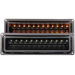 LED Clear Lens Black Housing Pair Chevy/GMC Trucks/SUVs 1988-2000 ANZO USA