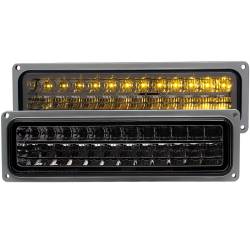 LED Smoke Lens Black Housing Pair Chevy/GMC Trucks/SUVs 1988-2000 ANZO USA