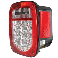 ANZO USA - Tail Light Set LED Red/Clear Lens W/License Plate Bracket And Extra Red Lens Includes Extra Red Lens And Reflector ANZO USA - Image 1