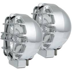 ANZO USA - HID Off Road Light Round 6 In Chrome W/Lens Protector Pair Weather Resistant Housing ANZO USA - Image 1