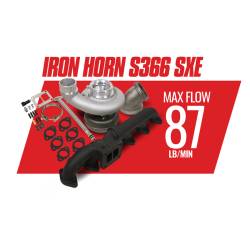 BD Diesel - BD Diesel Iron Horn 5.9L Cummins Turbo Kit S366SXE/80 0.91AR Dodge 2003-2007 RAM 2500/3500 - Image 3