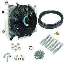 BD Diesel - BD Diesel Xtrude Transmission Cooler with Fan Complete Kit for 5/16in Lines (Silverado/Sierra/Ford) - Image 1